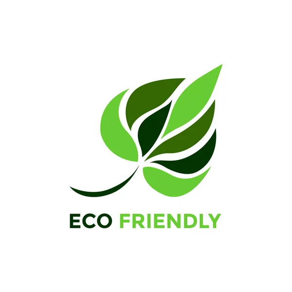 Leaf tree flower eco friendly logo icon symbol vector design illustration — Stock Vector