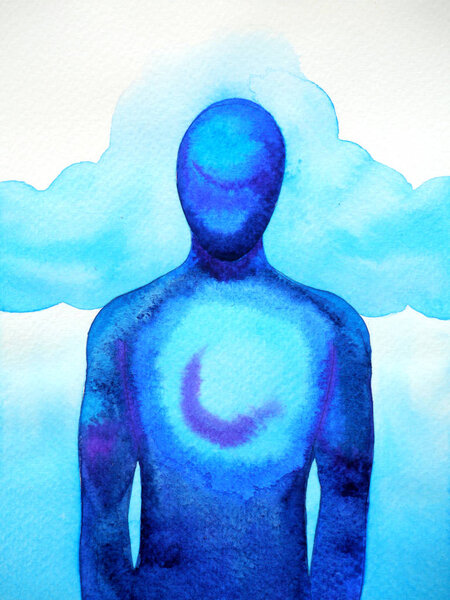 человеческая голова, сила чакры, мышление, мир, вселенная
