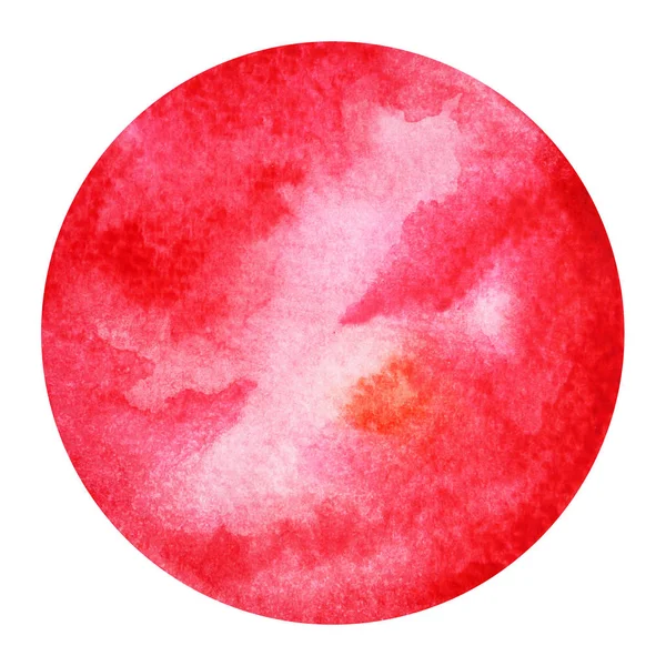 Rote Farbe des Chakra-Symbols Wurzelkonzept, Aquarellmalerei handgezeichnetes Symbol — Stockfoto