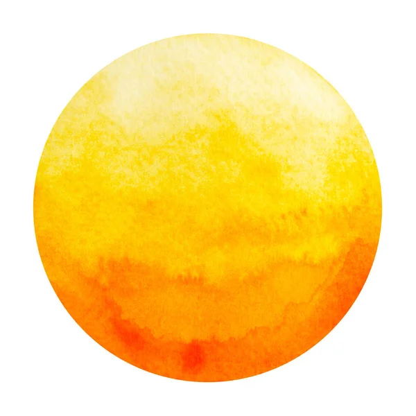 Cor laranja do conceito sacral do símbolo do chakra, pintura da aquarela — Fotografia de Stock