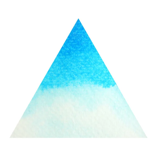 Kék szín csakra szimbólum torok koncepció, akvarell festés — Stock Fotó