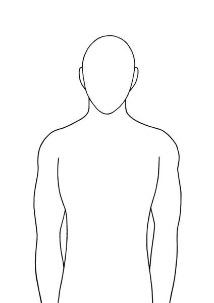 Ilustracja ludzki rysunek ręka stojący wektor — Wektor stockowy