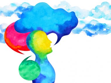 insan konuşma ve Mastermind suluboya resim dinleme gücü