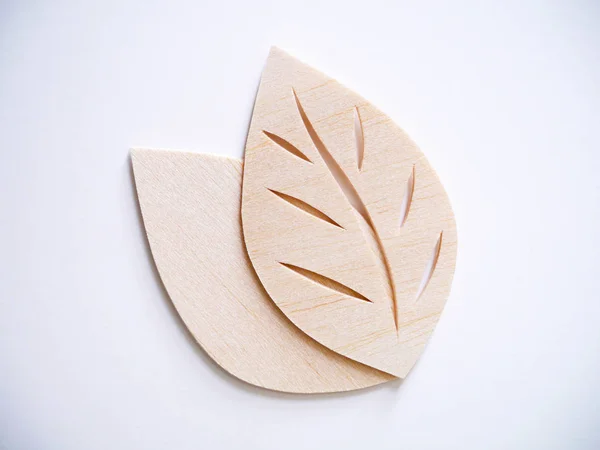 Leaf symbol logo concept, wood cutting design illustration icon sign
