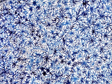 Çiçek desen, minimal suluboya boyama el japon tarzı çizilmiş