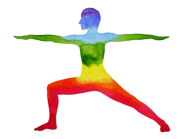 Krieger 2 Yoga-Pose — Stockfoto