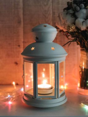 VSCO ile işlenen a6 hazır ayar, mum, garland, interier, yeni yıl ile