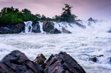 Don Pha Pheng Waterfall, Laos clipart