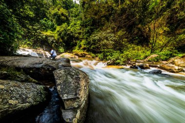 Şelale Doi Inthanon Chiang Mai Tayland at
