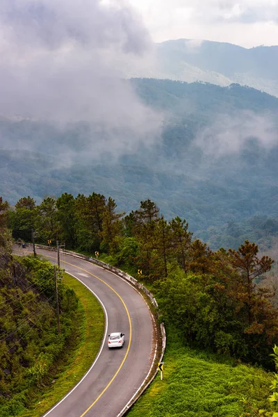 Wysokiej Mountain Road Chiang Mai Tajlandia — Zdjęcie stockowe