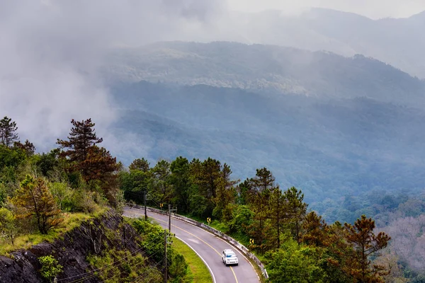 High Mountain Road Чианг Таиланд — стоковое фото