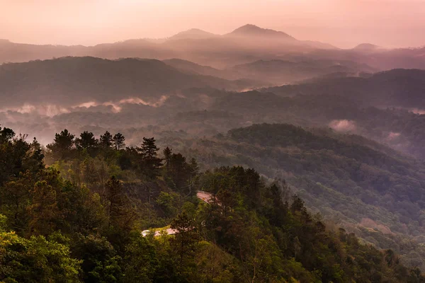 Aussichtspunkte Sonnenaufgang Doi Inthanon Chiang Mai Thailand — Stockfoto