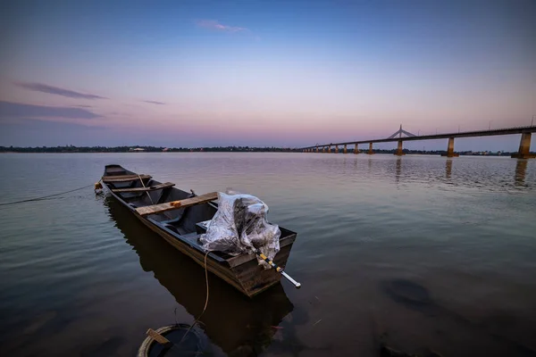 Mekong Nehri Ikinci Tayland Köprü — Stok fotoğraf