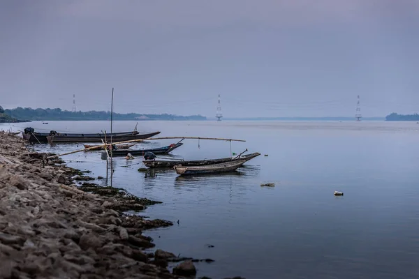 Wędkowanie Łodzi Rzece Mekong Tajlandii — Zdjęcie stockowe