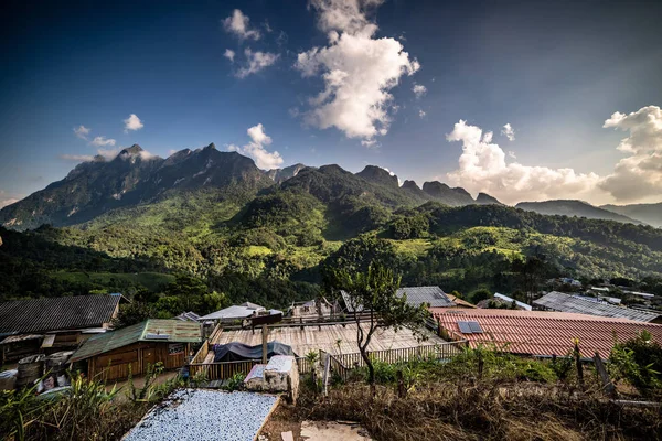 Táj Doi Luang Chiang Dao Magas Hegyi Chiang Mai Tartomány — Stock Fotó