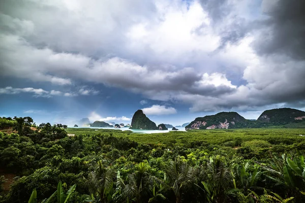 Arc Ciel Apparaît Sur Île Phuket — Photo