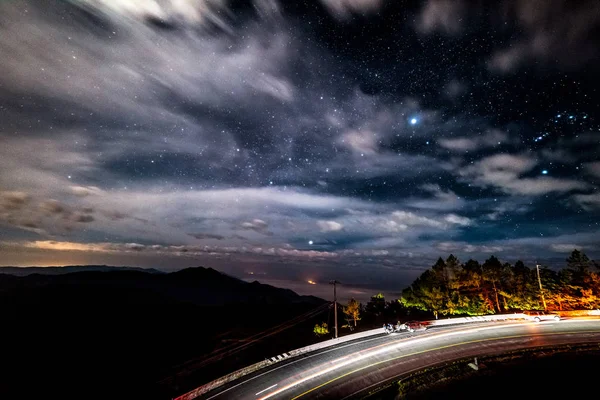 Punto Vista Delle Stelle Sulle Alte Cime Della Thailandia — Foto Stock