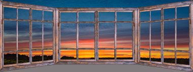 güzel penceresinden görüntülemek için doğa picturesquely