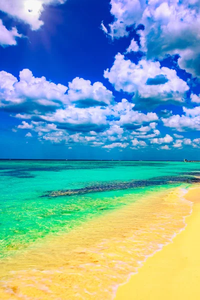 Μαγικό Τόπο Καραϊβική Θάλασσα Παραλία Παράδεισος Δομινικανή Δημοκρατία — Φωτογραφία Αρχείου