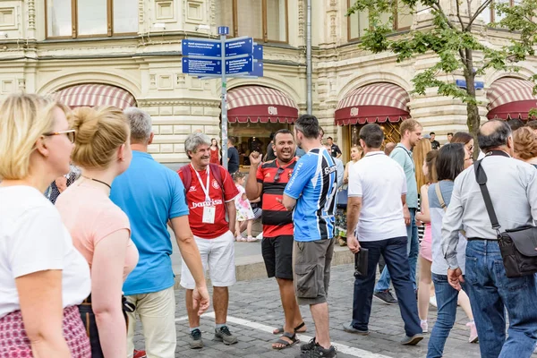 Rosja Moskwa Czerwca 2018 2018 Fifa World Cup Nikolskaya Street — Zdjęcie stockowe