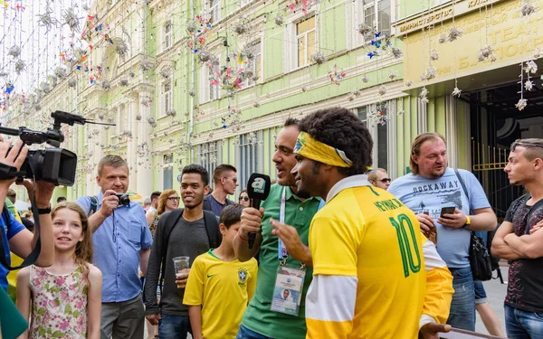 Rusland Moskou Juni 2018 2018 Fifa World Cup Nikolskaya Street — Stockfoto
