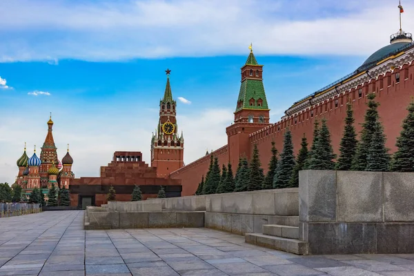 Kremlin Kurtarma Kulesi Saati Ile Saat Rusya Nın Kızıl Meydan — Stok fotoğraf