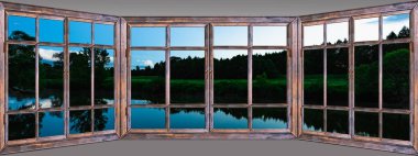 büyük pencere gece yataydan görüntülemek 