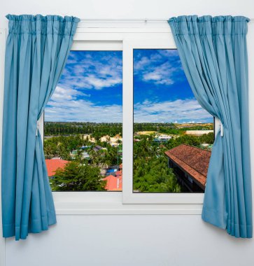 Yalı Otel pencere resort tropikal görüntülemek