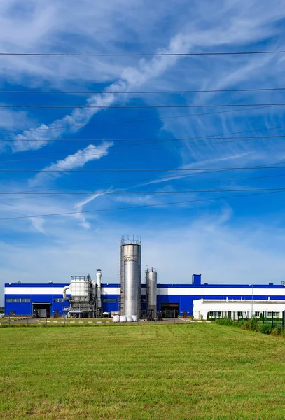 Processing Factory Pipes Tank — Stock Photo, Image