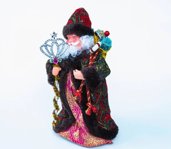 Zabawka Fantastyczny Nowy Rok Święty Mikołaj Personel — Zdjęcie stockowe