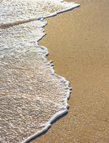 Paradiset Varma Tropiska Klimat Sandiga Stranden Havet Lugn Wave — Stockfoto