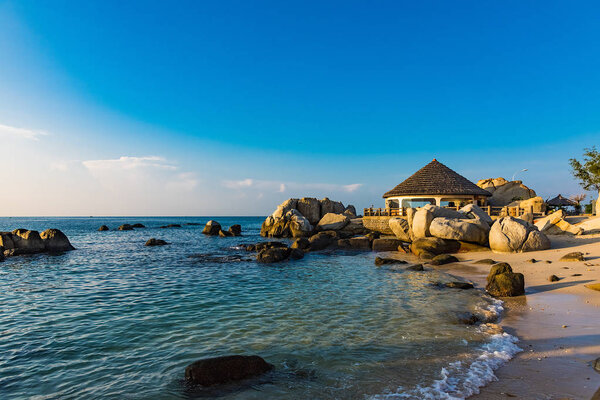 The South China sea off the Vietnamese coast near  of Nha Trang.