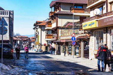 Bulgaristan 'da Bansko sokakları