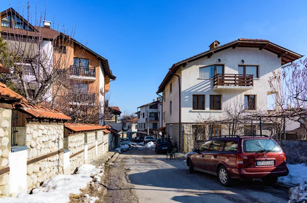 Ruas de Bansko na Bulgária — Fotografia de Stock