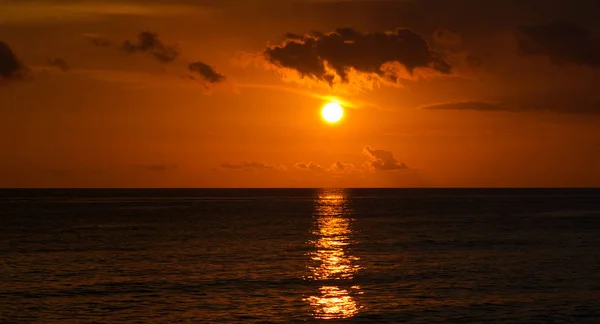 Beautiful sunset of the caribbean — Stock Photo, Image
