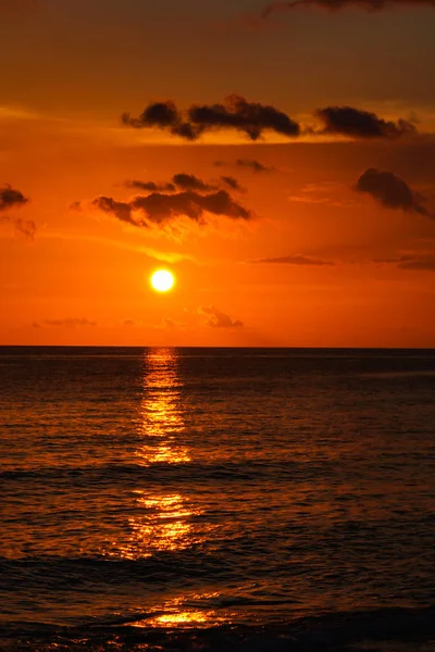 Beautiful sunset of the caribbean — Stock Photo, Image