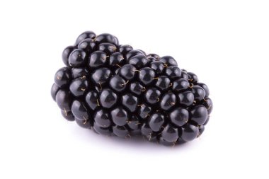 Blackberry beyaz arkaplanda izole edildi.