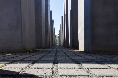 Berlin, Almanya, 6 Haziran 2018 - öldürülen Yahudilerin Avrupa anıt.