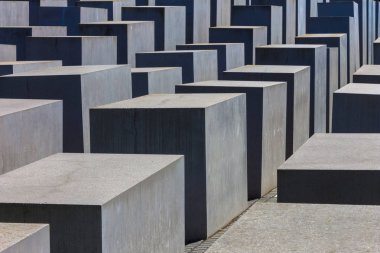 Berlin, Almanya, 6 Haziran 2018 - öldürülen Yahudilerin Avrupa anıt.