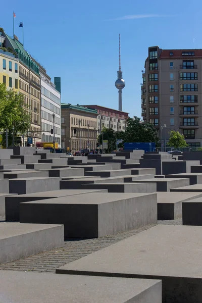 Berlín Německo Června 2018 Památník Zavražděných Židů Evropy — Stock fotografie