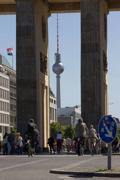 Berlín Německo Června 2018 Braniborská Brána Berlíně — Stock fotografie