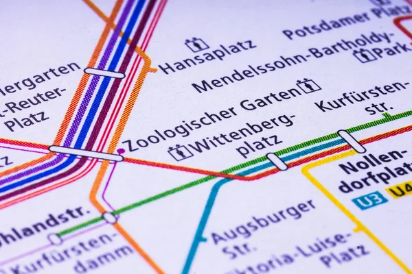 Berlin U Bahn Map.With its ten lines, the U-Bahn (underground, subway) Berlin runs along a network of approximately 146 kilometres and includes 173 stations.