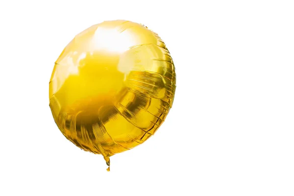 Güzel Festival altın balon beyaz arka plan üzerinde izole.