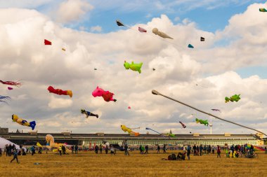 BERLIN, GERMANY - SEPTEMBER 22, 2018:STADT UND LAND 7. Kite festival in Berlin.