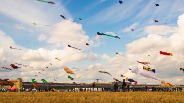 BERLIN, GERMANY - SEPTEMBER 22, 2018:STADT UND LAND 7. Kite festival in Berlin.