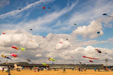 BERLIN, GERMANY - SEPTEMBER 22, 2018:STADT UND LAND 7. Kite festival in Berlin.