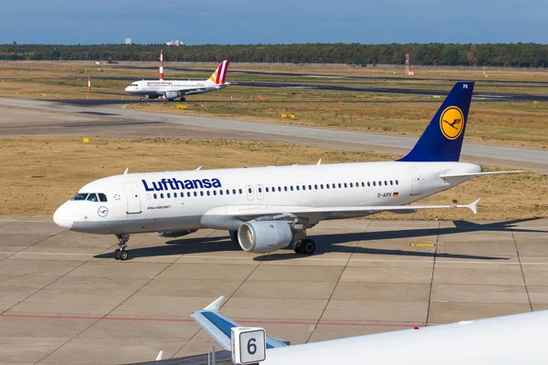 BERLIN, GERMANY - September 7, 2018: Lufthansa Airbus A320-211 at Tegel airport in Berlin