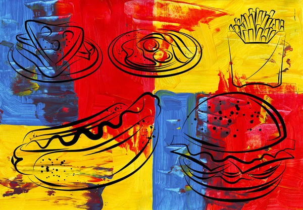 Fast Food simgesi siluet