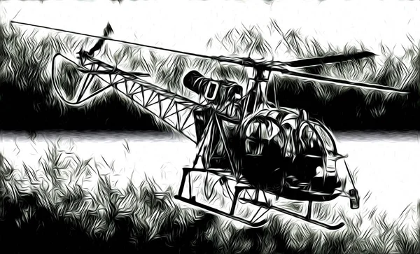 Askeri helikopter sanat tasarlamak