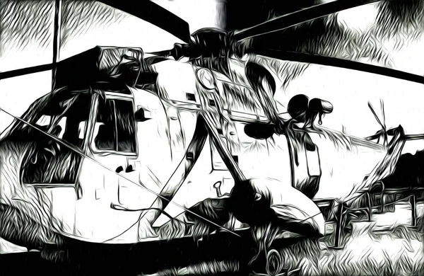 Askeri helikopter sanat tasarlamak